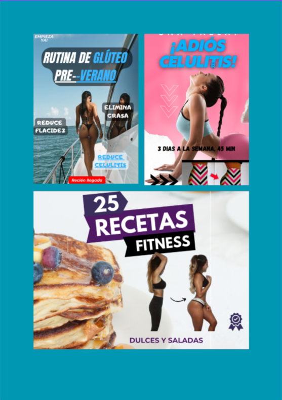 Rutina Premium Con Recetas, Gimnasio, Mas ejercicios...